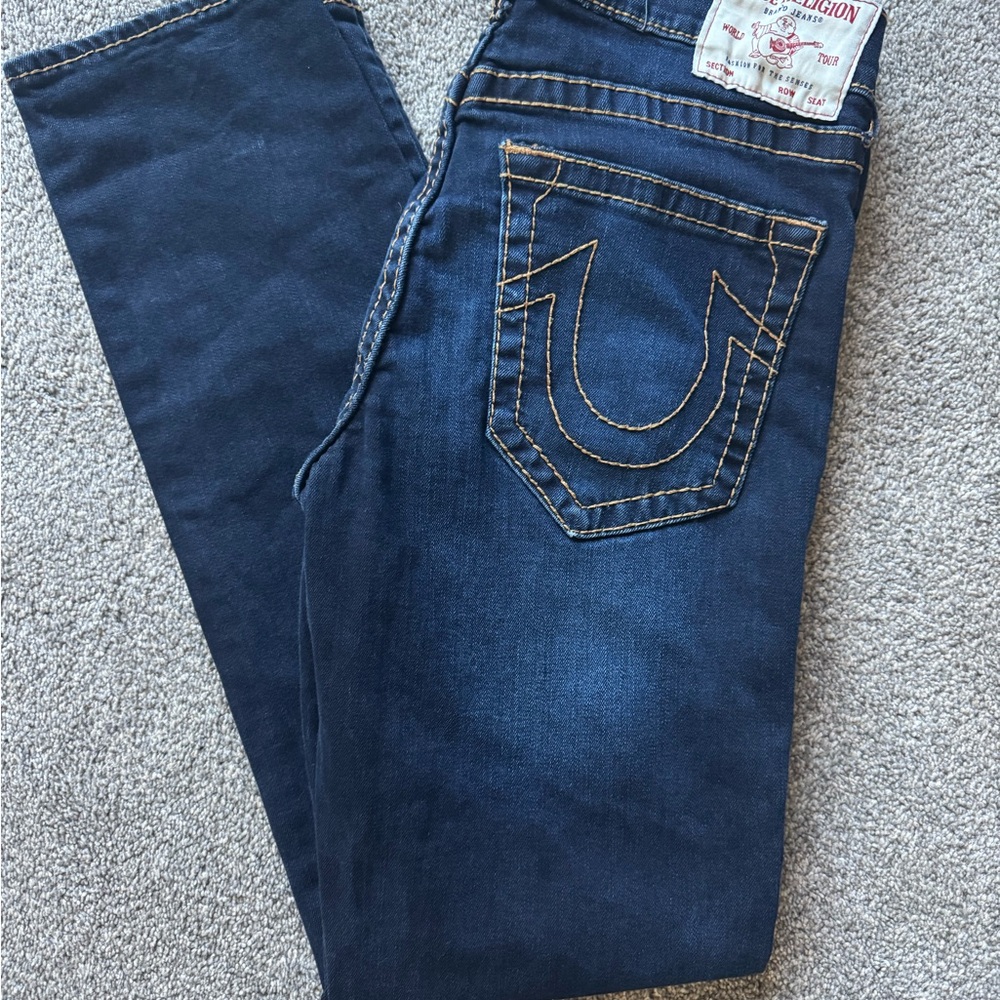 True Religion Women's Dark Blue Skinny Jeans